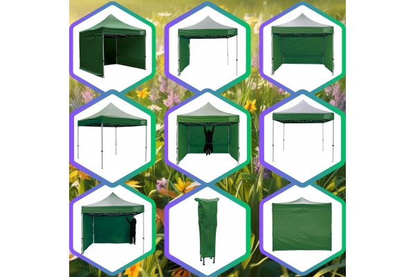 NAMIOT CIĘŻKI 3X3 ZIELONY (ML)